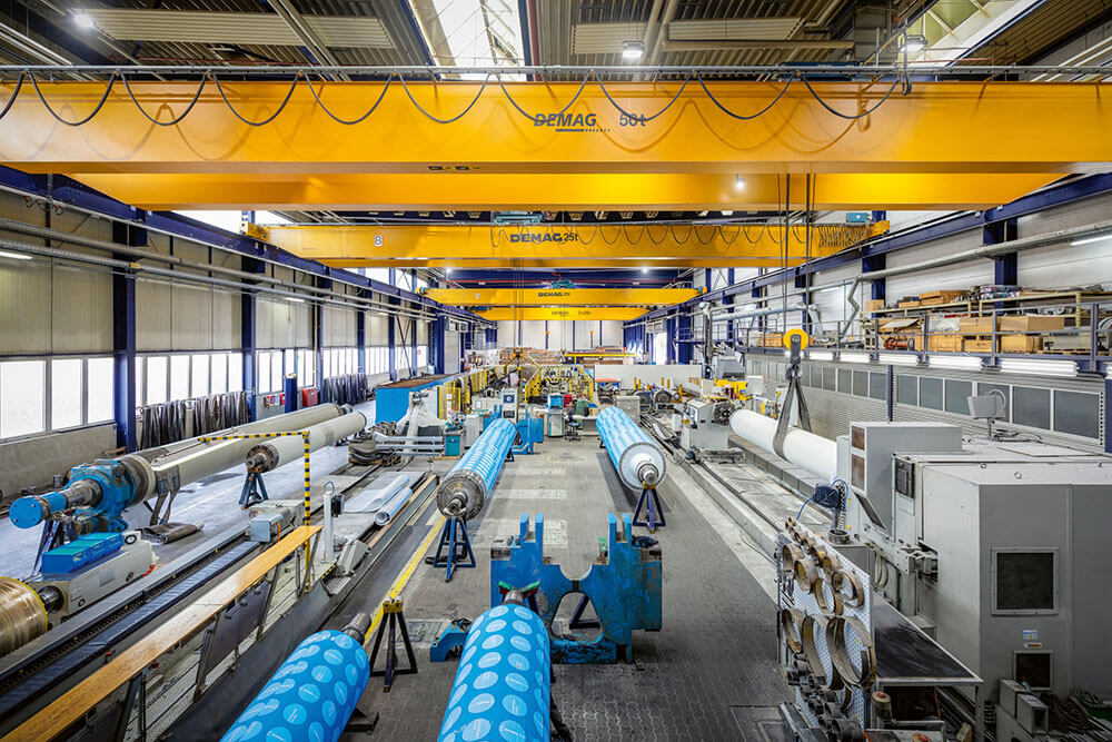 SchäferRolls - Fertigungslinie Produktion